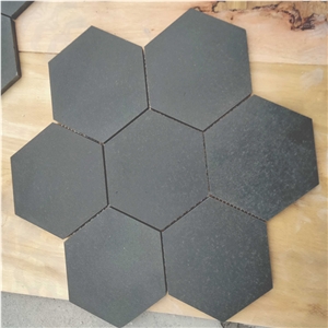 Basalt Natural Stone Hexagon Mosaic Tile