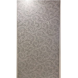 Bianco Carrara White Leaf Pattern Daisy Flower Art Mosaic