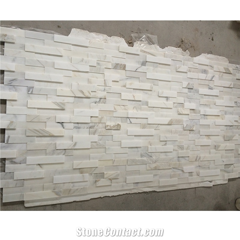 Calacatta Marble Natural Stone Ledger Panels