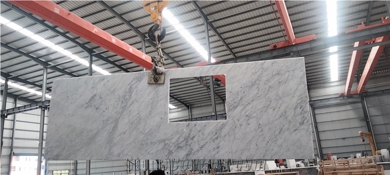 Carrara Bianco White Marble Countertops