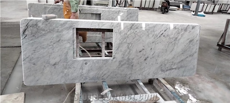 Carrara Bianco White Marble Countertops
