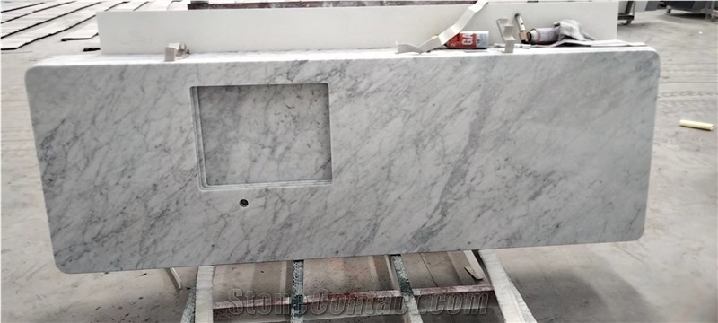 Carrara Bianco White Marble Countertops