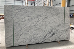 Custom Carrara White Marble Kitchen Countertop For Hotel