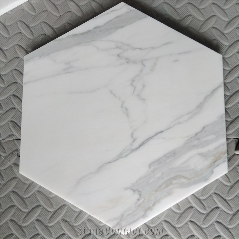 Factory Direct Calacatta Gold Marble Hexagon Wall Tiles