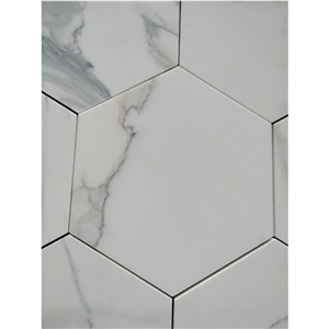 Factory Direct Calacatta Gold Marble Hexagon Wall Tiles