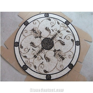 Handmade Marble Round Medallion Mosaic