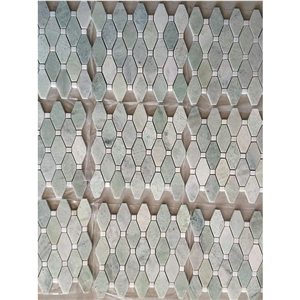 Light Green Marble Ming Green Octagon Mosaic