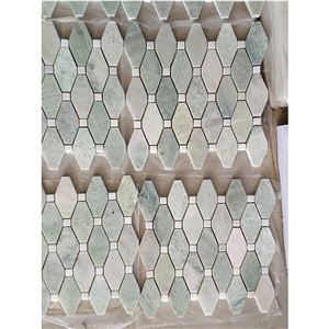 Light Green Marble Ming Green Octagon Mosaic
