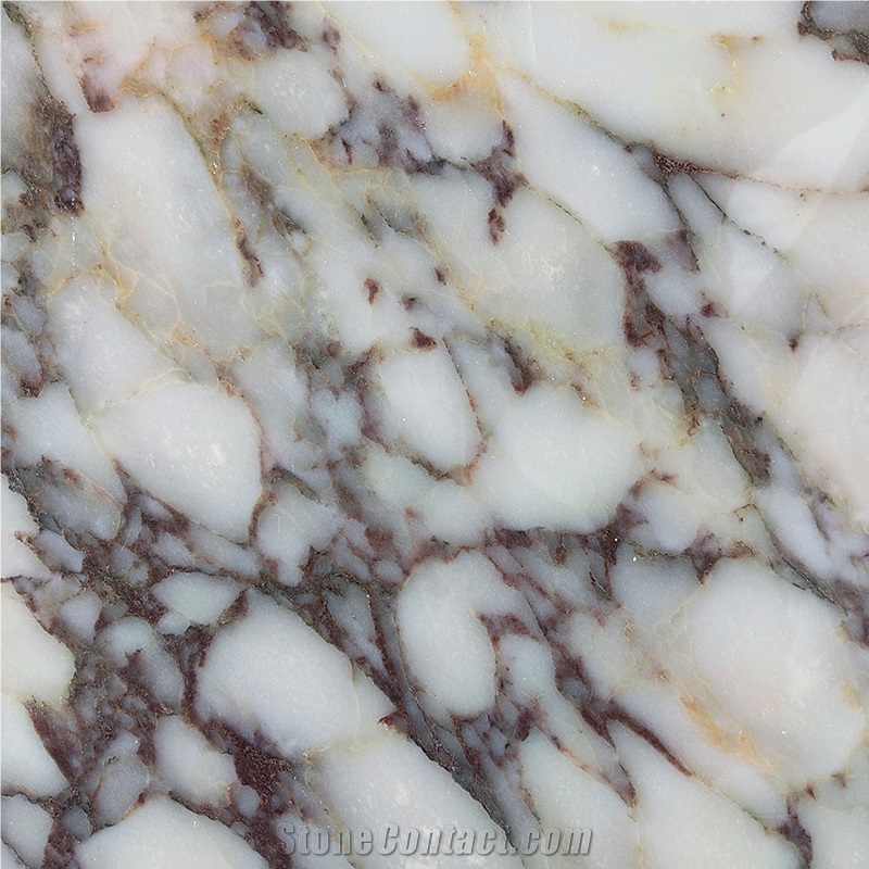 Lilac Calacatta Viola Marble Honed Picket Mosaics