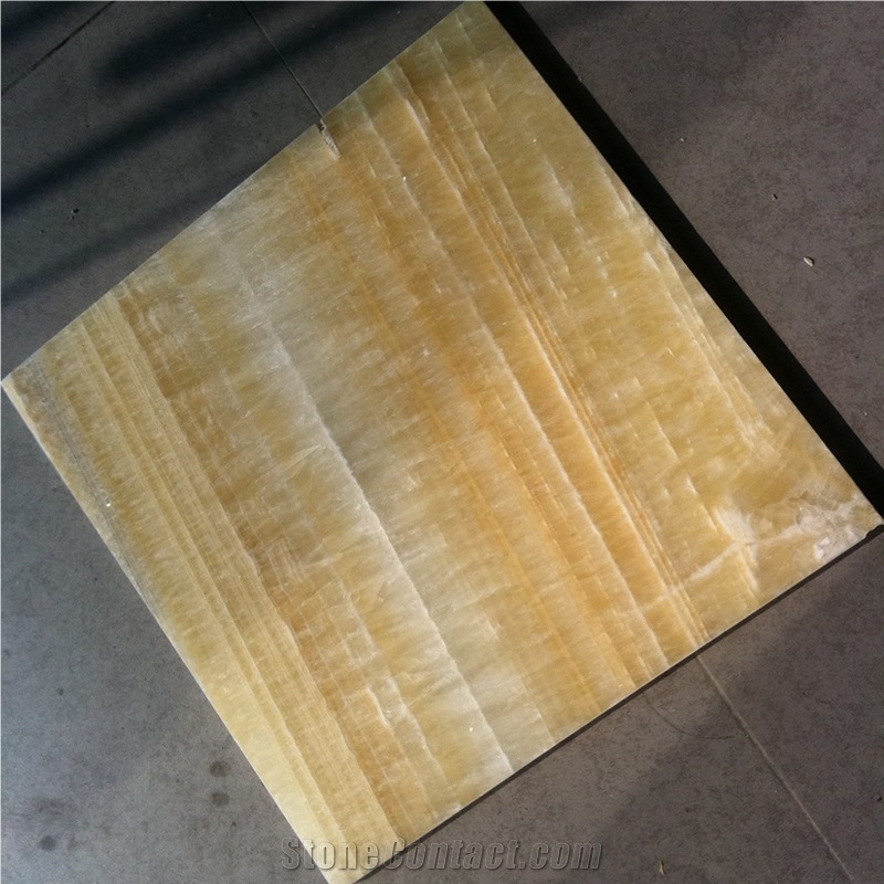 Natural Honey Onyx Yellow Onyx Jade Tile