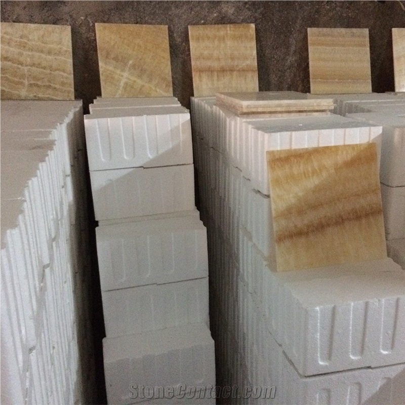 Natural Honey Onyx Yellow Onyx Jade Tile