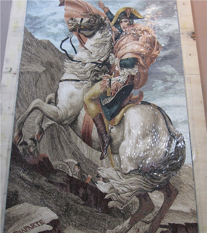 Professional Handmade Mosaic Art Figure Pattern Wall Mural