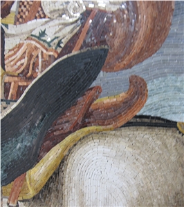 Professional Handmade Mosaic Art Figure Pattern Wall Mural