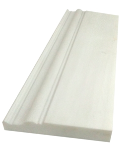 STONETEX Dolomite White Baseboard Molding Trim