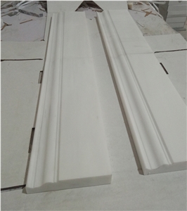 STONETEX Dolomite White Baseboard Molding Trim
