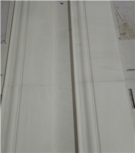 STONETEX Dolomite White Baseboard Molding Trim