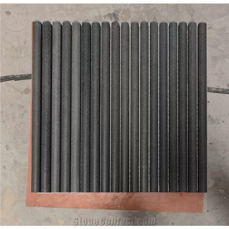Top Quality Grey Basalt 3D Flute Mosaic Wall Tile Supplier