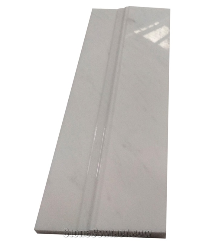 Top Quality Highend Oriental White Marble Polished Baseboard