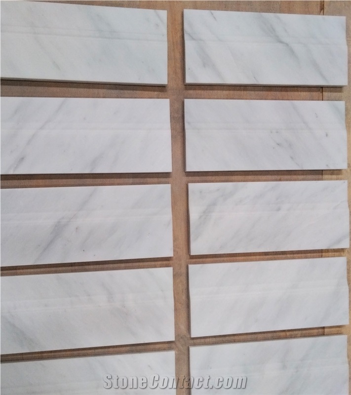 Top Quality Highend Oriental White Marble Polished Baseboard