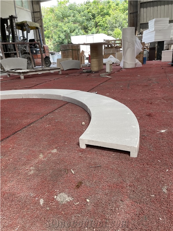 Circle Grey Cinderella Marble Paving Stone