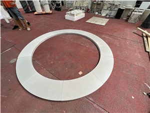 Circle Grey Cinderella Marble Paving Stone