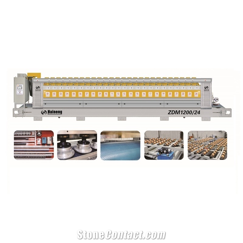 ZDM-1200 Automatic Polishing Line Machine For Granite Slabs