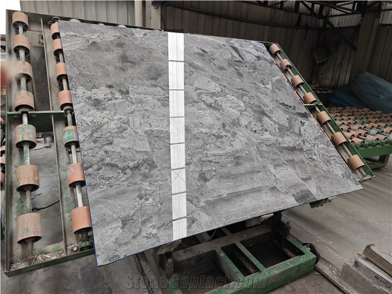 Turkey Moonstone Fantasy Gray Marble Tiles Slabs