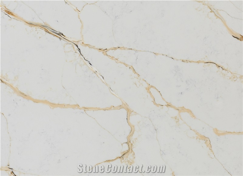 Calacatta Oro Classic Gold Quartz Slab