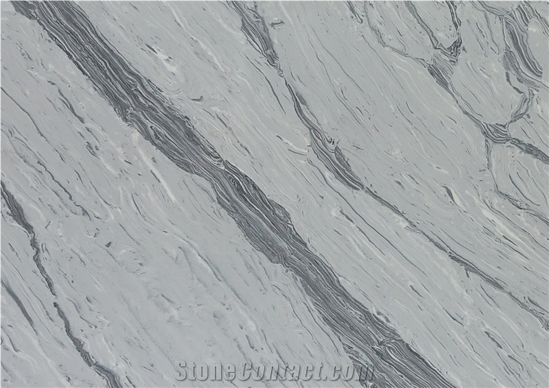 Calacatta Series Artificial Quartz Stone White Stone Tiles