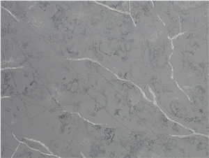 Grey Stone New Design Quartz Stone Artificial Slab