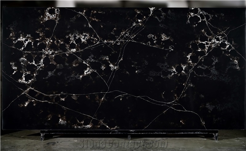Polished Ice Crackle Quartz Stone Artificial Crystal Look