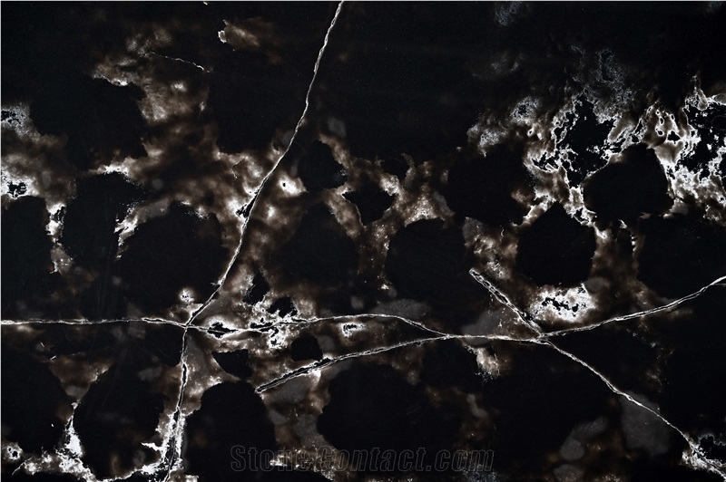 Polished Ice Crackle Quartz Stone Artificial Crystal Look