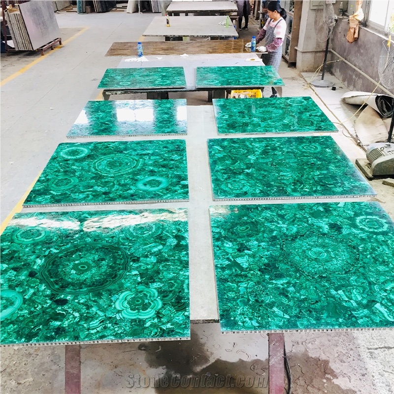 Luxury Green Malachite Gemstone Slabs