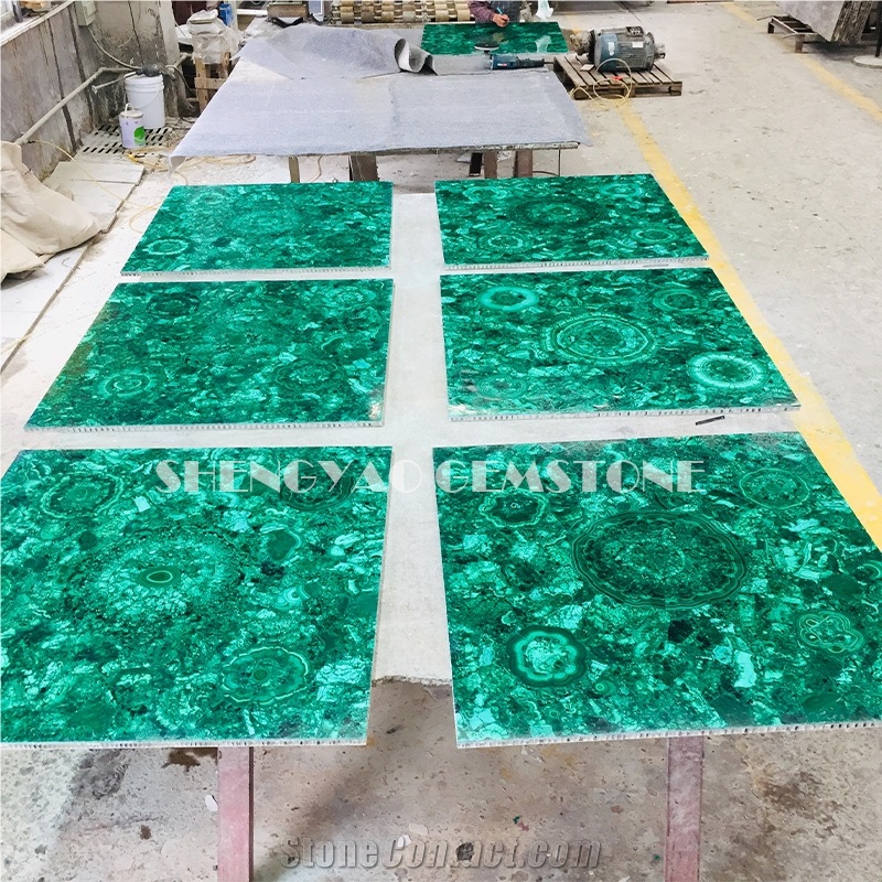 Luxury Green Malachite Gemstone Slabs