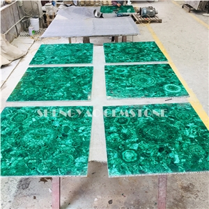 Luxury Green Malachite Gemstone Slabs