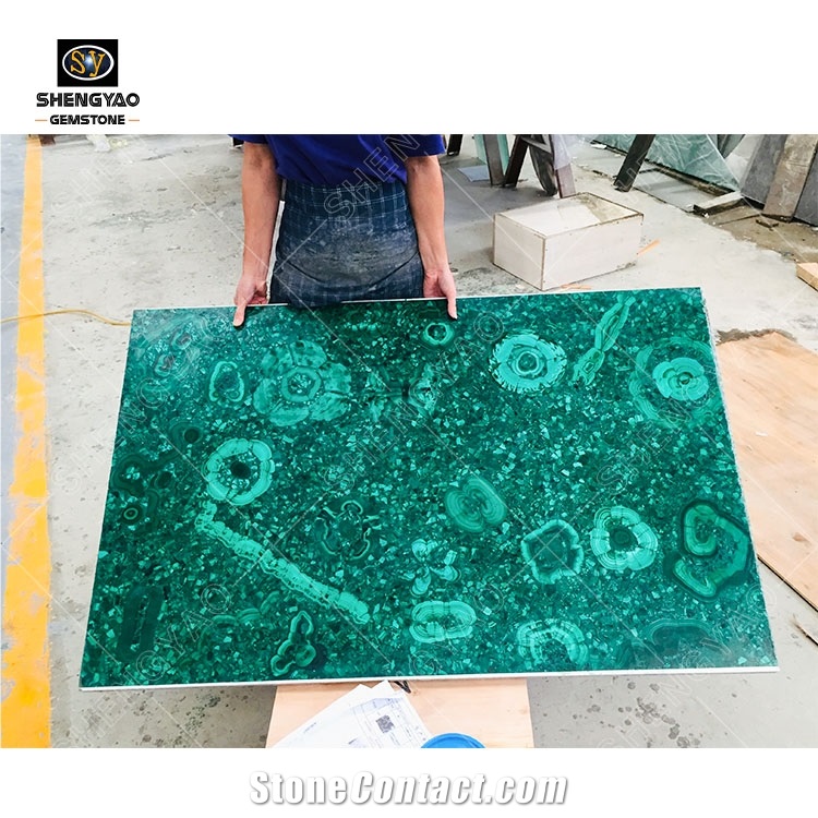 Luxury Green Malachite Gemstone Slabs