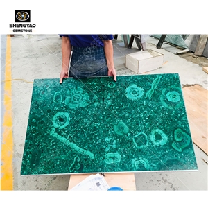 Luxury Green Malachite Gemstone Slabs
