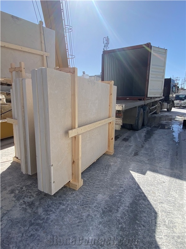 Thala Beige Limestone Slabs, Tiles