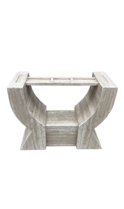 Stone Dinning Table Base#4 In Peruvian Travertine Polished
