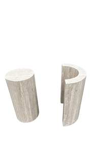 Stone Dinning Table Base#6 In Peruvian Travertine Polished