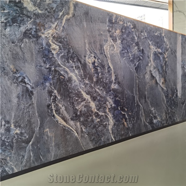 Artificial Stone 6Mm Blue Sintered Stone Slabs