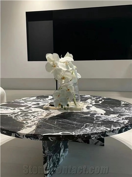 Arabescato Corchia Marble Coffee Table Stone Home Furniture