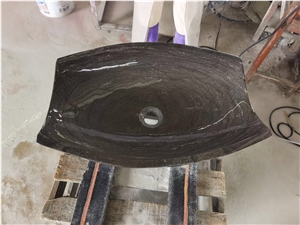 Rectangle Wash Basin China Blue Stone Oval Sink For Bathroom