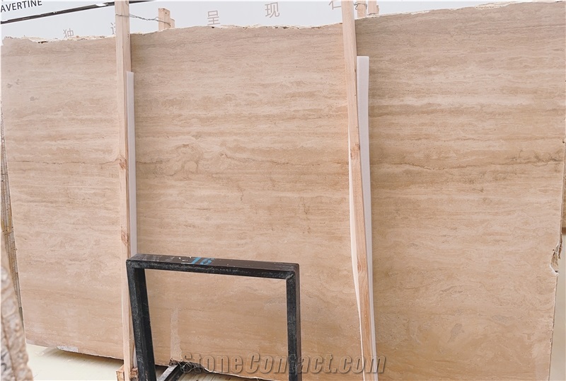 Beige Travertine Yellow Travertine Ivory Travertine Vein Cut