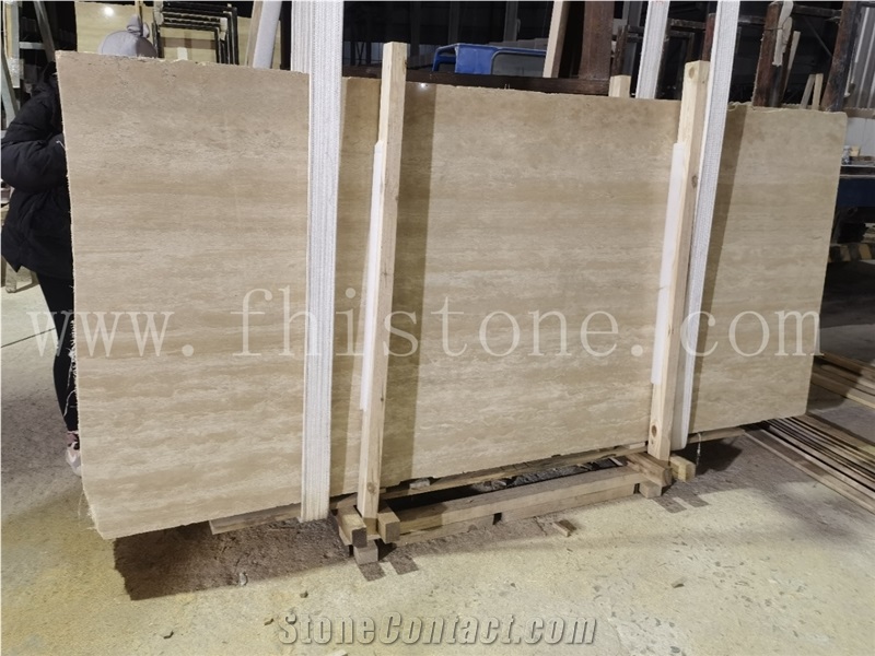 Cream Travertine Beige Travertine Ivory Travertine Vein Cut