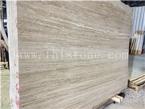 Iran Super White Travertine Vein Cut Tile&Slab