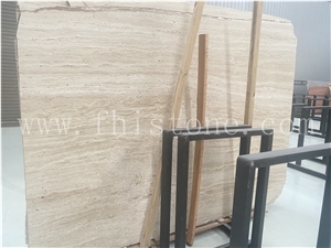 Iran Super White Travertine Vein Cut Tile&Slab
