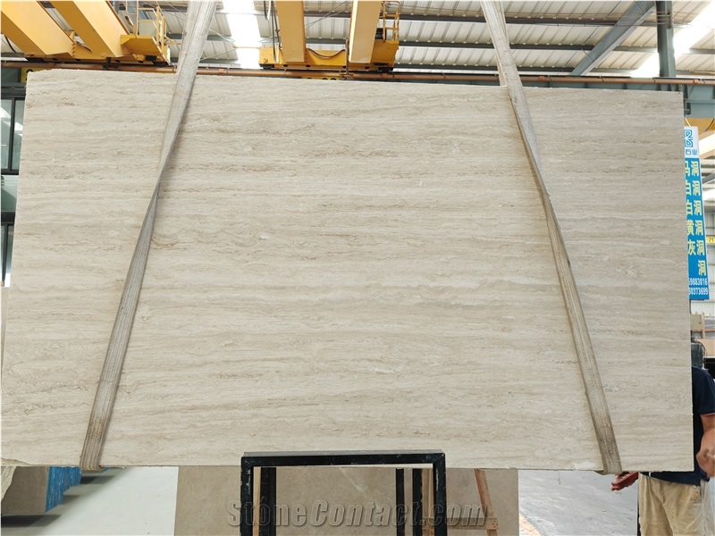 Italy Super White Travertine Light Travertine Tile&Slab