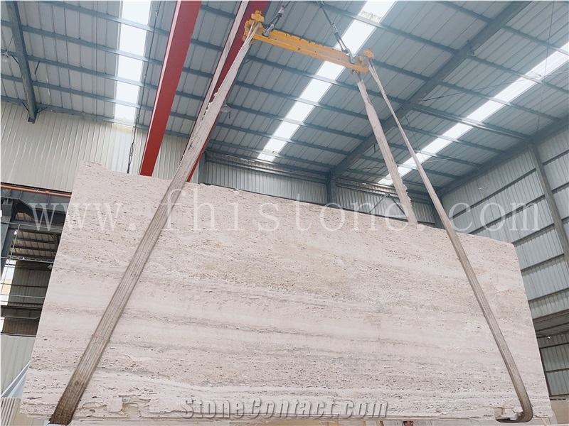 Italy Super White Travertine Light Travertine Tile&Slab