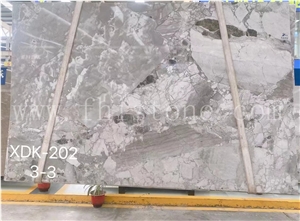 Panda Grey Marble Slabs Tile For Project Panda Grey Flower